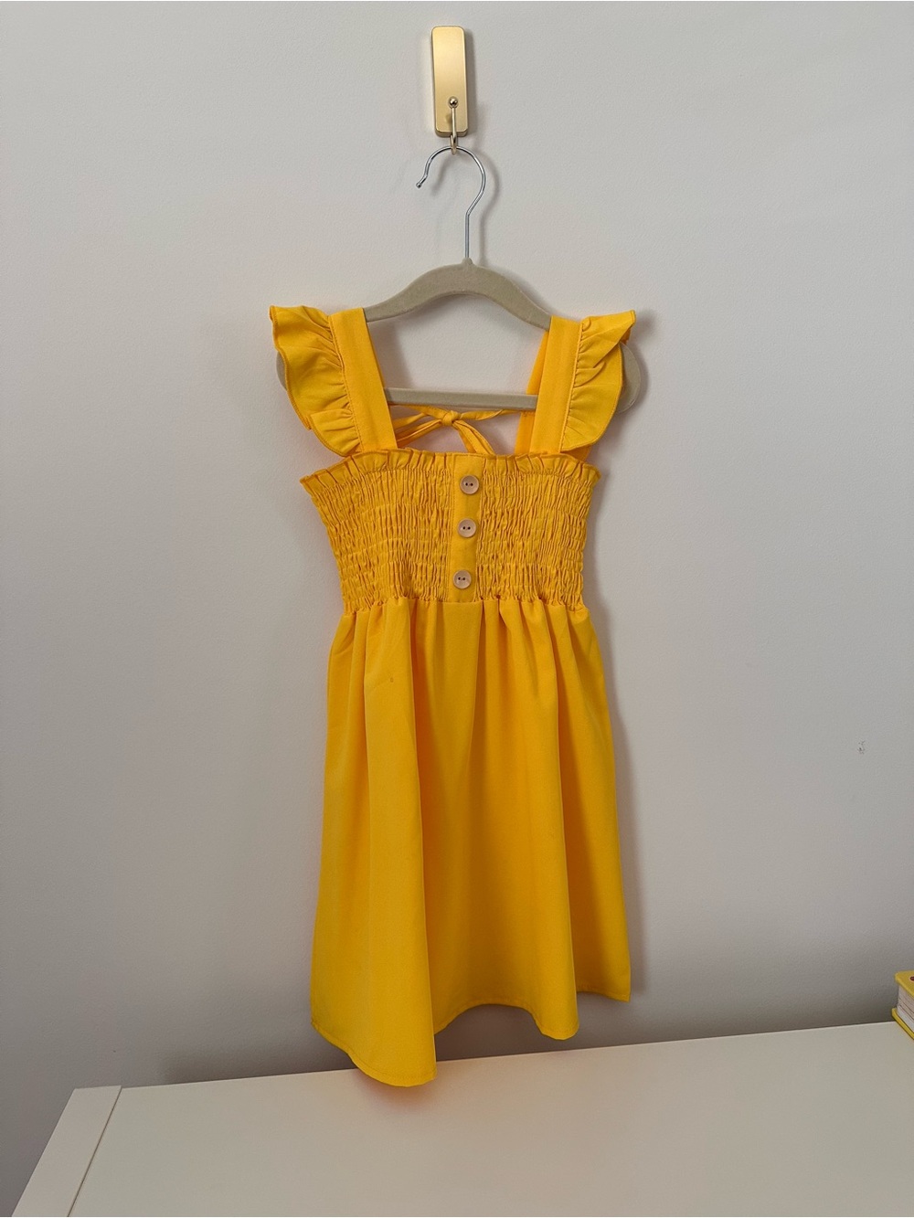 Yellow Smocked Sundress for Girls